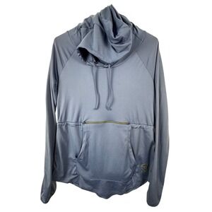 Loki Shadow Shirt Women M Blue/Grey Hoodie Cover-It Warm-It Integrated Mitt Mask